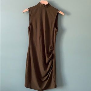 Haute Hippie Mock Neck Mini Dress